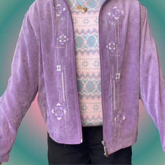 Vintage purple zip up - Picture 1 of 3